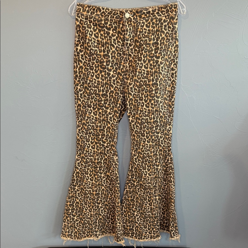 We the Free Leopard Print Flared Pants